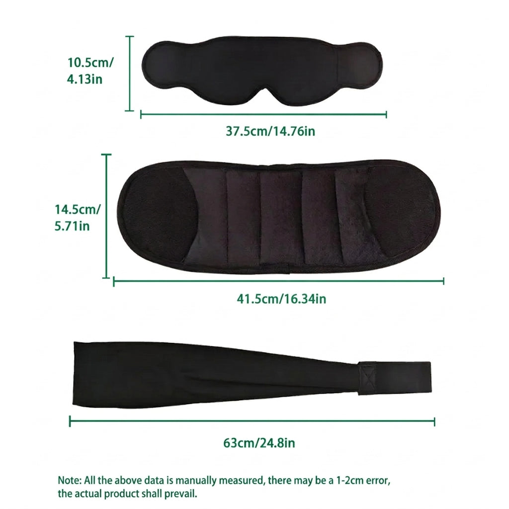 3-in-1 Travel Pillow with Adjustable Eye Mask