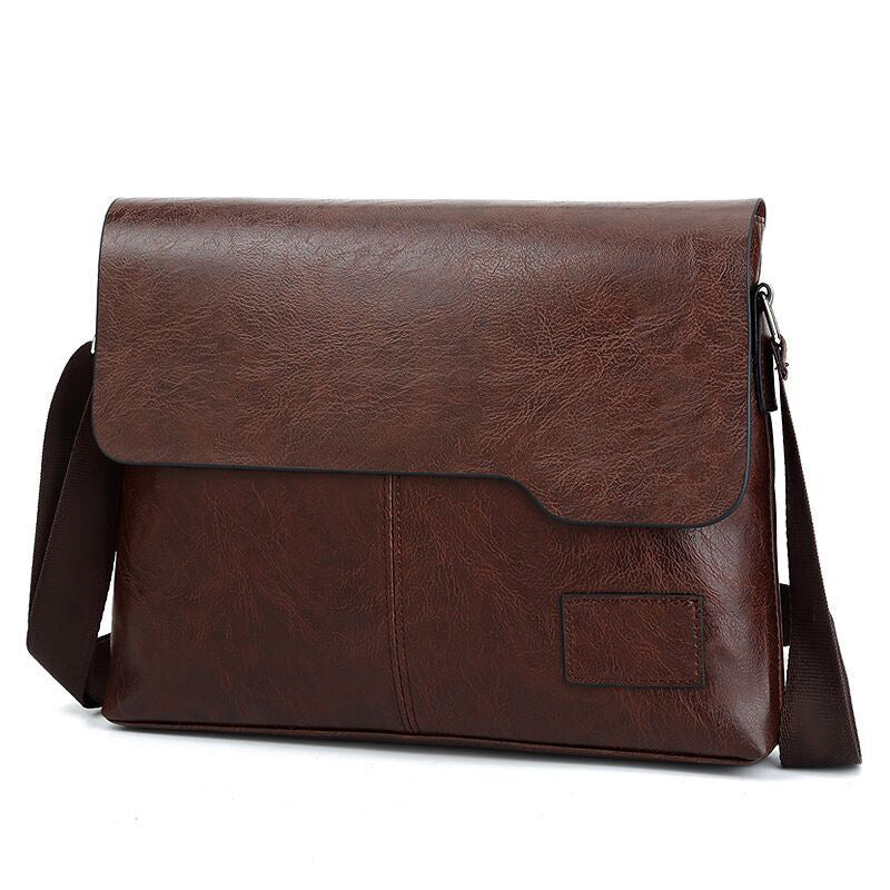 Men's Business Flap Crossbody Bag – Horizontal Briefcase & Shoulder Backpack
