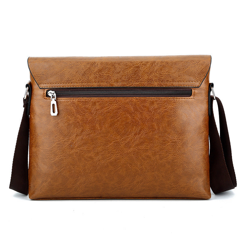Men's Business Flap Crossbody Bag – Horizontal Briefcase & Shoulder Backpack