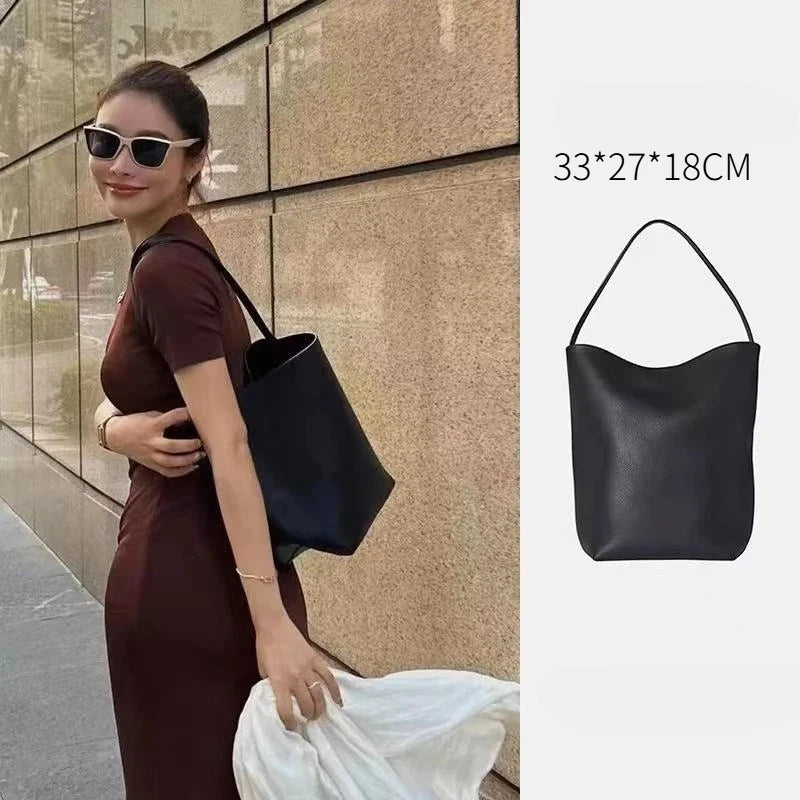 Women's PU Leather Bucket Shoulder Bag