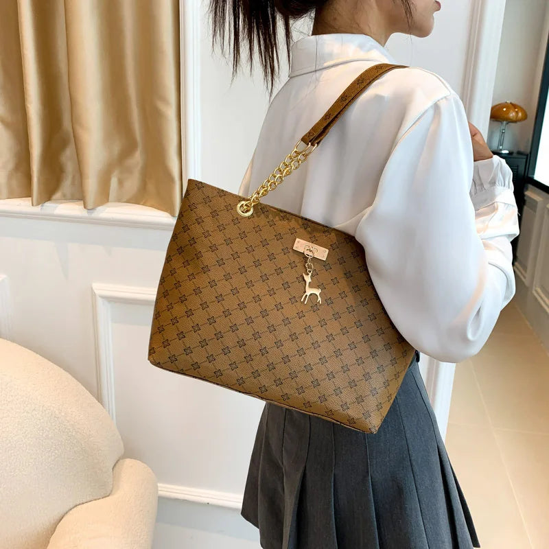 Large Capacity Soft Leather Tote Bag for Women