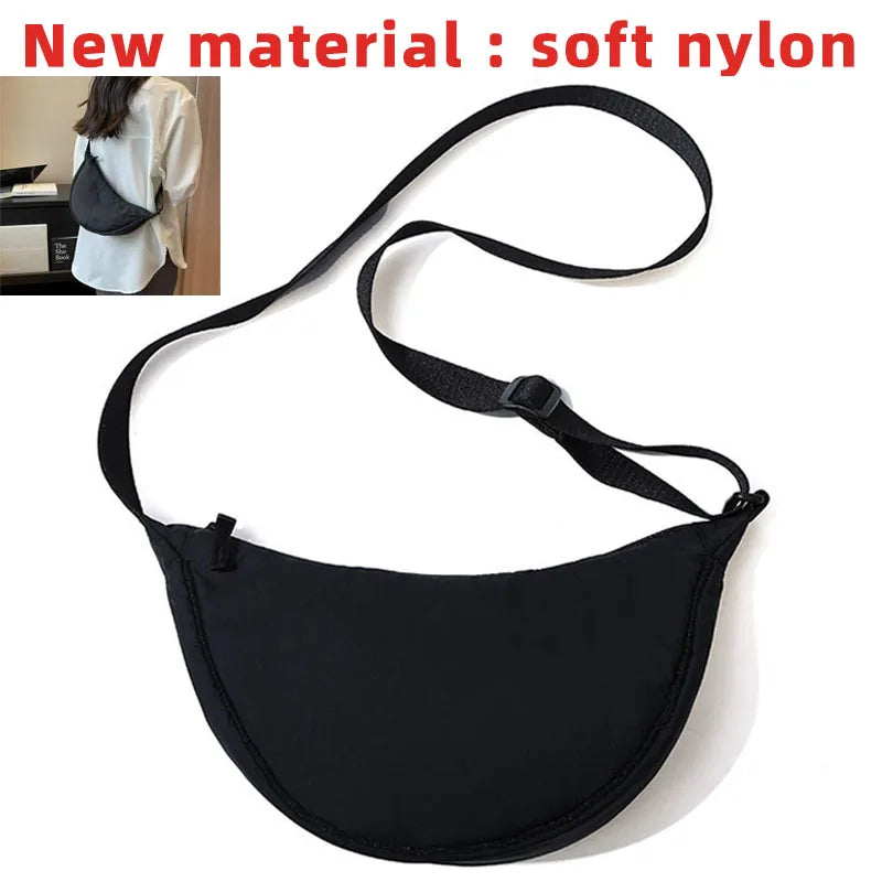 Women's Solid Colour Padded Crossbody Bag