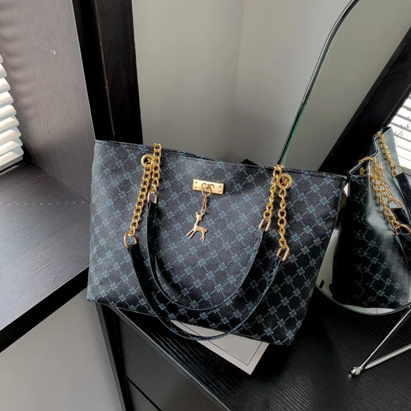 Large Capacity Soft Leather Tote Bag for Women