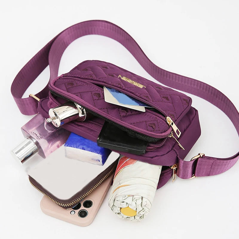 Women's Multi-Colour Quilted Casual Bag