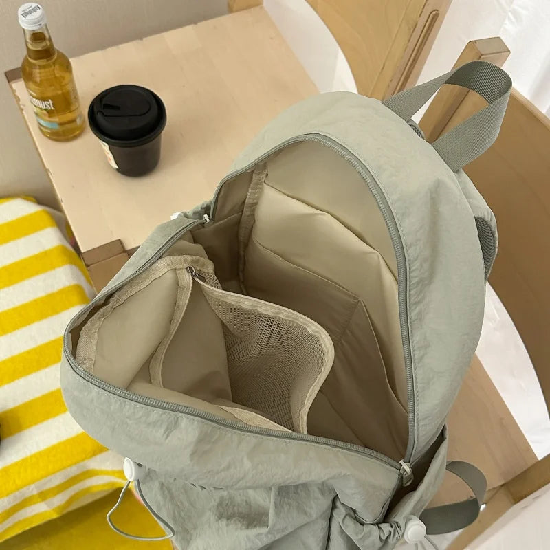 Women's Waterproof Nylon Bookbag Backpack