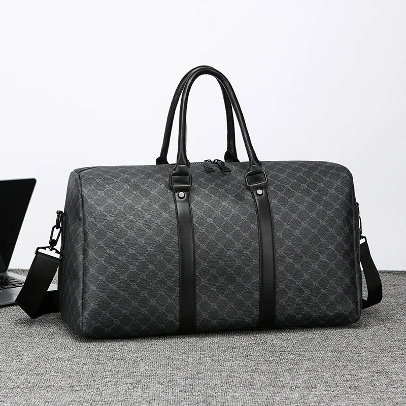 Men's Printed Shoulder Handbag for Travel