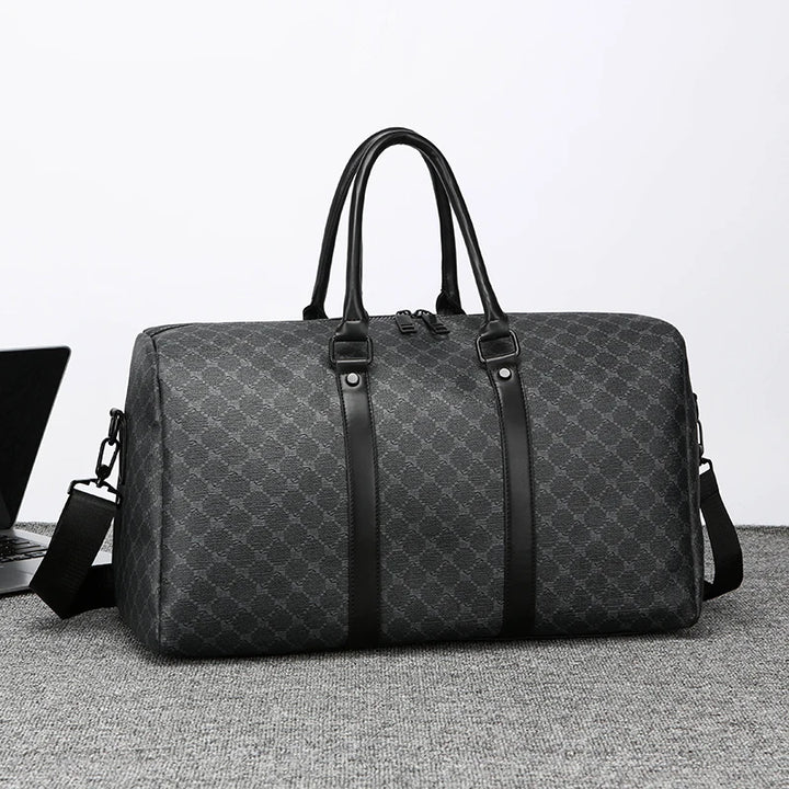 Men's Printed Shoulder Handbag for Travel