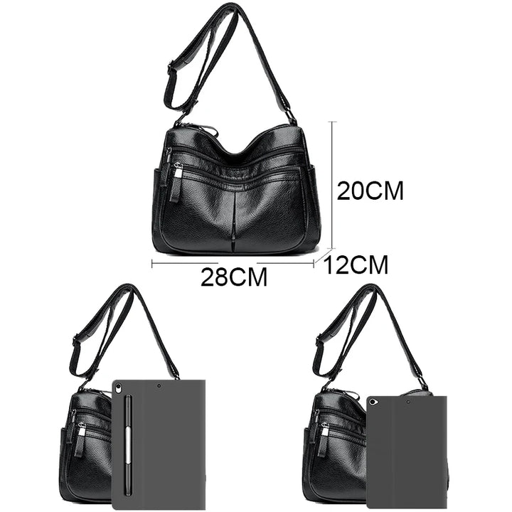 High Quality Genuine Leather Ladies Bags Fashion Purses And Handbags Famous Designer Crossbody Shoulder Bag For Women Sac A Main