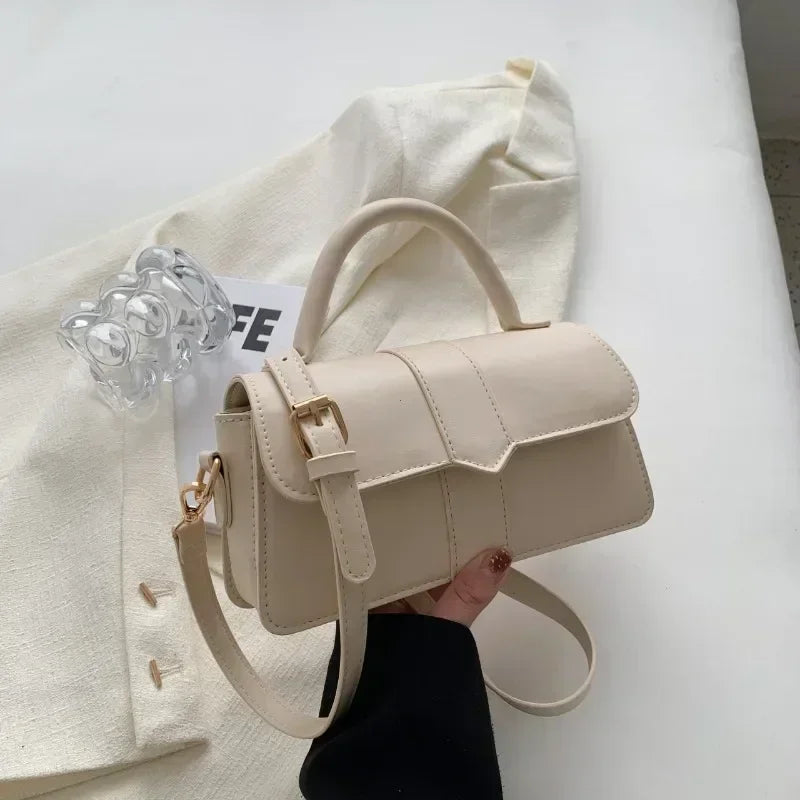 Vintage Square Satchel Shoulder Bag for Women