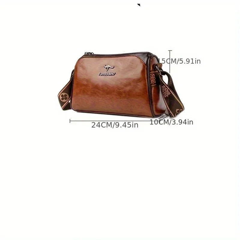 Women's Elegant Water-Resistant Crossbody Bag – Adjustable Strap & Zipper Closure