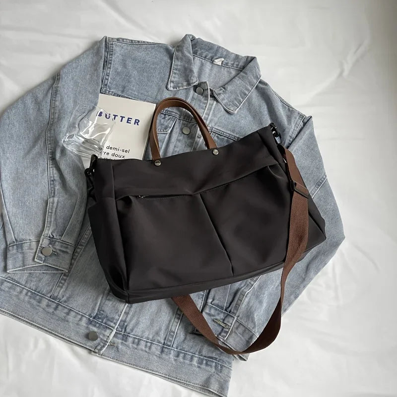 Women's Nylon Crossbody Laptop Tote