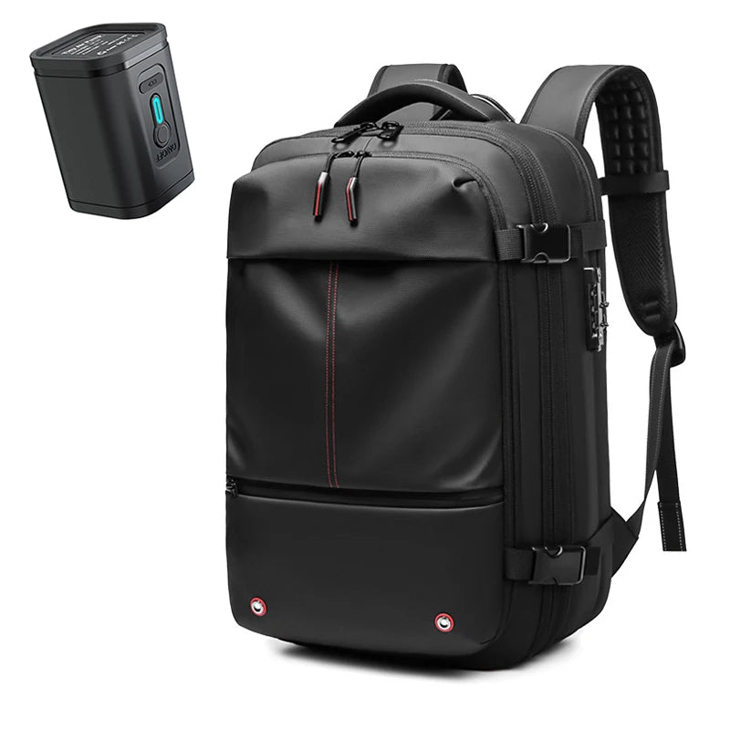 Vacuum Compression Travel Backpack – Expandable 17-Inch Laptop Bag