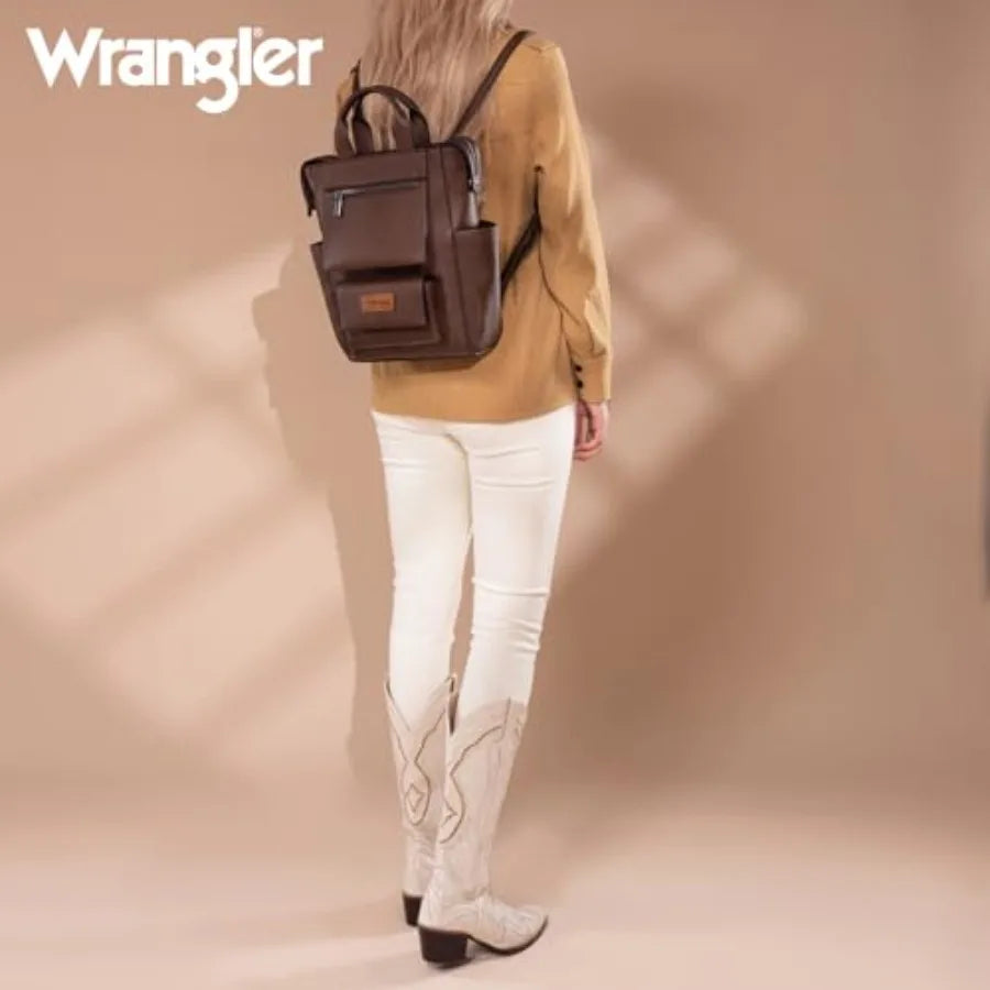 Wrangler Vegan Leather Anti-Theft Convertible Backpack