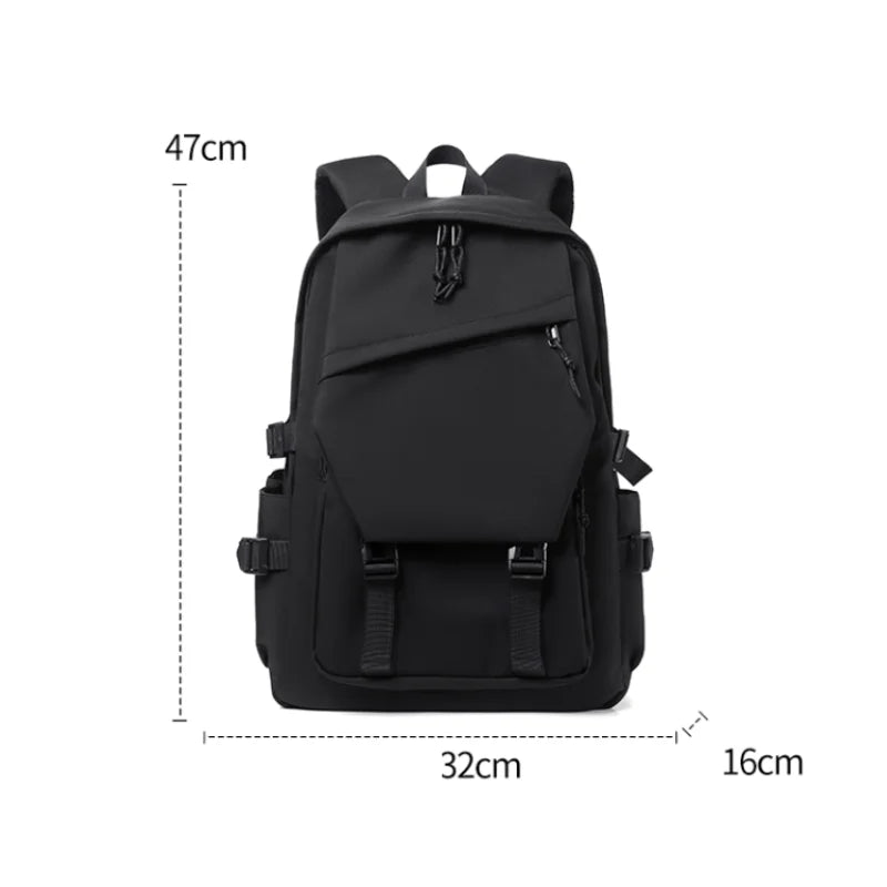 Solid Colour Casual Travel Backpack