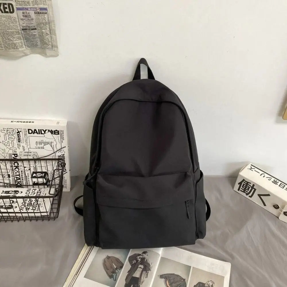 Black Grey White Red Versatile Backpack High Quality Large Capacity Nylon Computer Bag Washable Waterproof Travel Bag Unisex