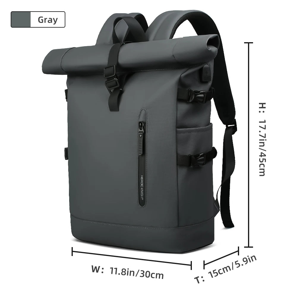 HK Large 15.6" Anti-Theft Laptop Backpack with USB Port
