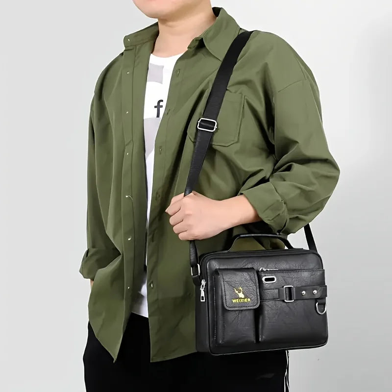 Men's Shoulder Crossbody Bag with Adjustable Strap – Business & Commute Bag