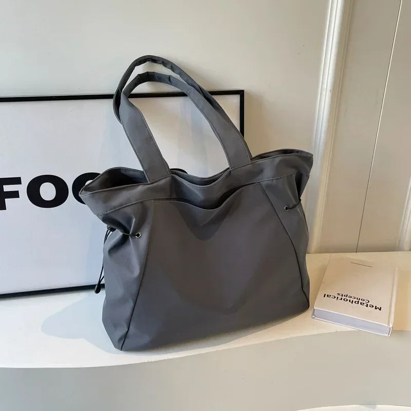 Women's Casual Drawstring Tote Shoulder Bag