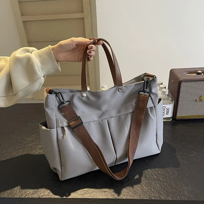 Women's Nylon Crossbody Laptop Tote