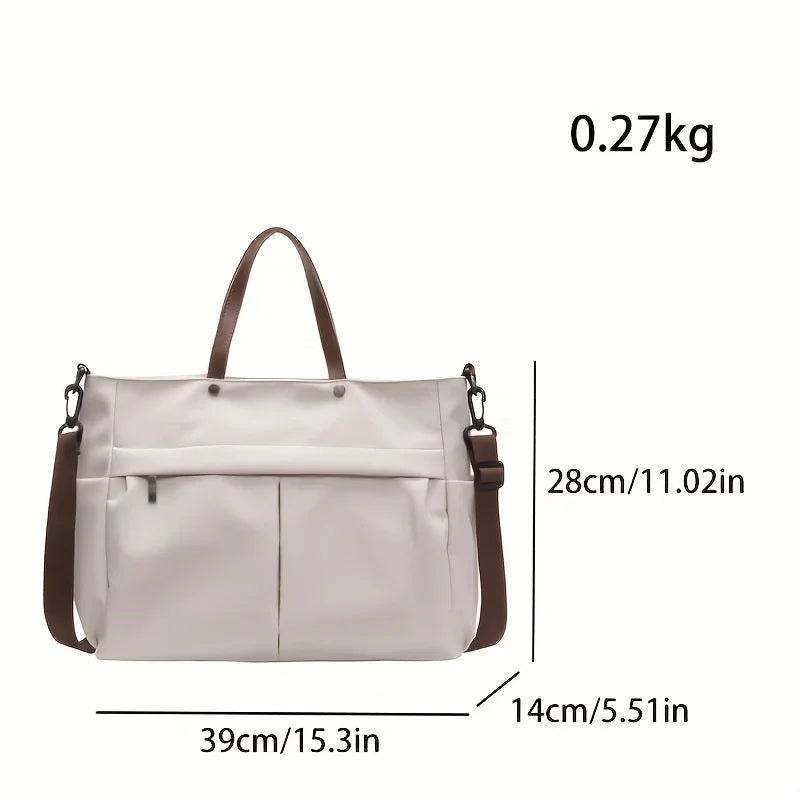 Women's Nylon Crossbody Laptop Tote