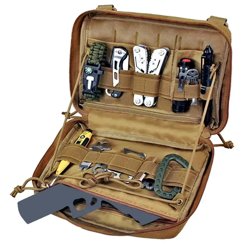Military Tactical First Aid Kit Bag – Outdoor Emergency EDC Tool Kit for Camping & Hiking