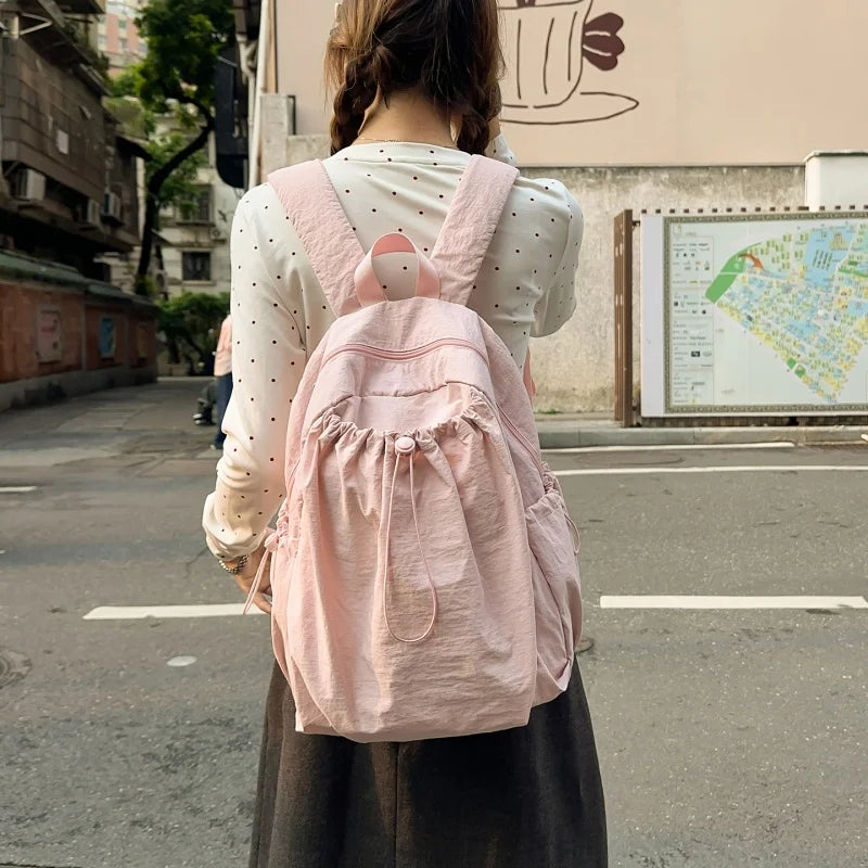 Women's Waterproof Nylon Bookbag Backpack