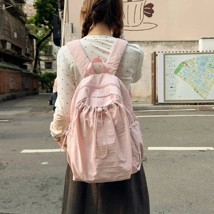 Women's Waterproof Nylon Bookbag Backpack