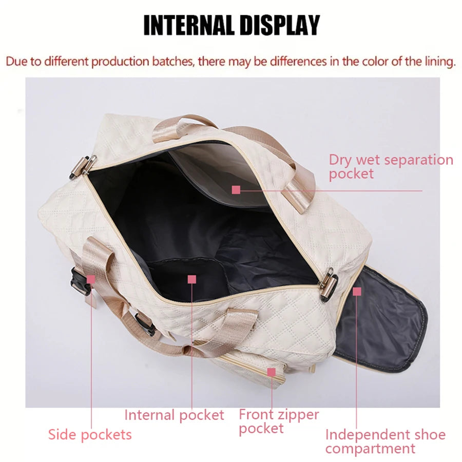 Argyle Sports Gym Duffel Bag for Travel & Training