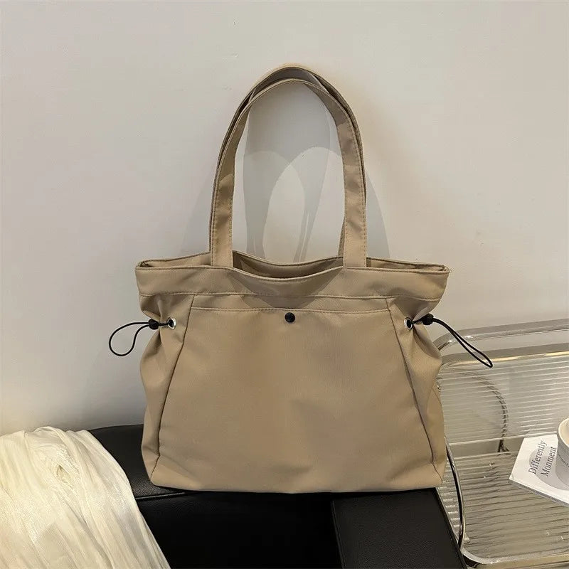 Women's Casual Drawstring Tote Shoulder Bag