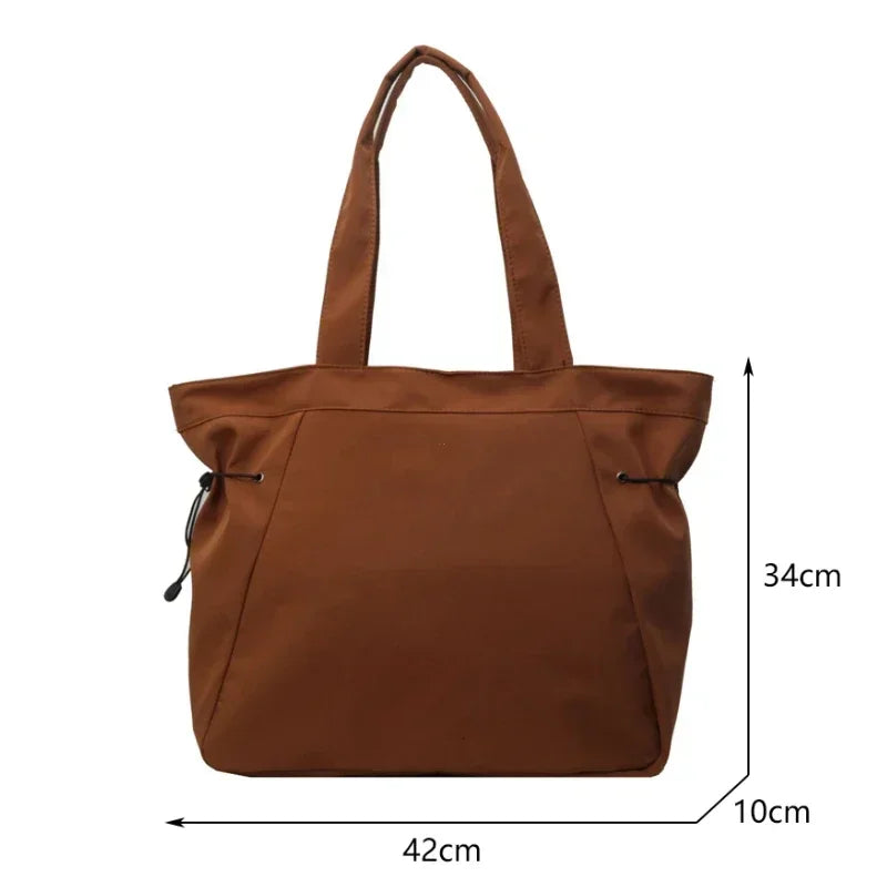 Women's Casual Drawstring Tote Shoulder Bag