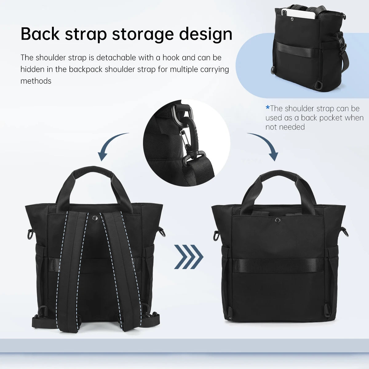 Tigernu 3-in-1 Convertible Women's Laptop Backpack