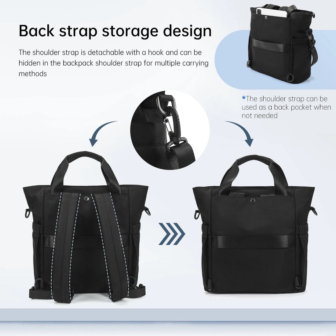 Tigernu 3-in-1 Convertible Women's Laptop Backpack