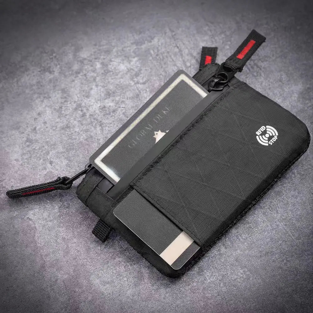 Men's RFID Blocking Ultra-Thin Wallet – Zipper Coin Purse & Card Holder