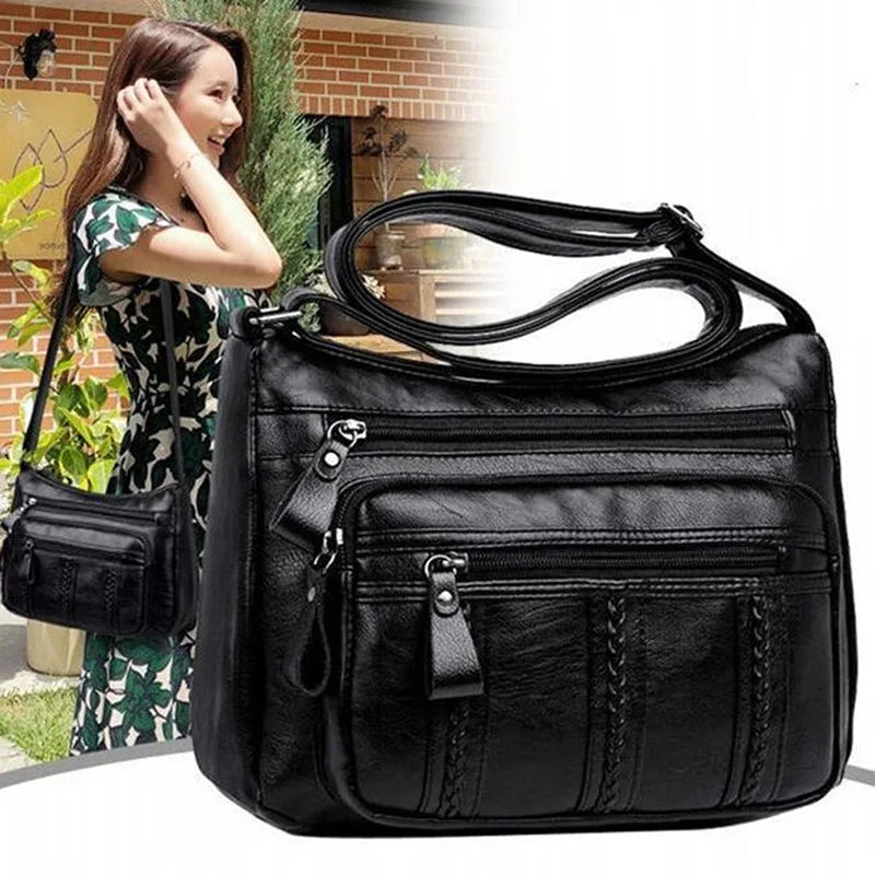 Women's Korean Handbag – 2026 Trend Luxury Soft Leather Shoulder & Crossbody Bag