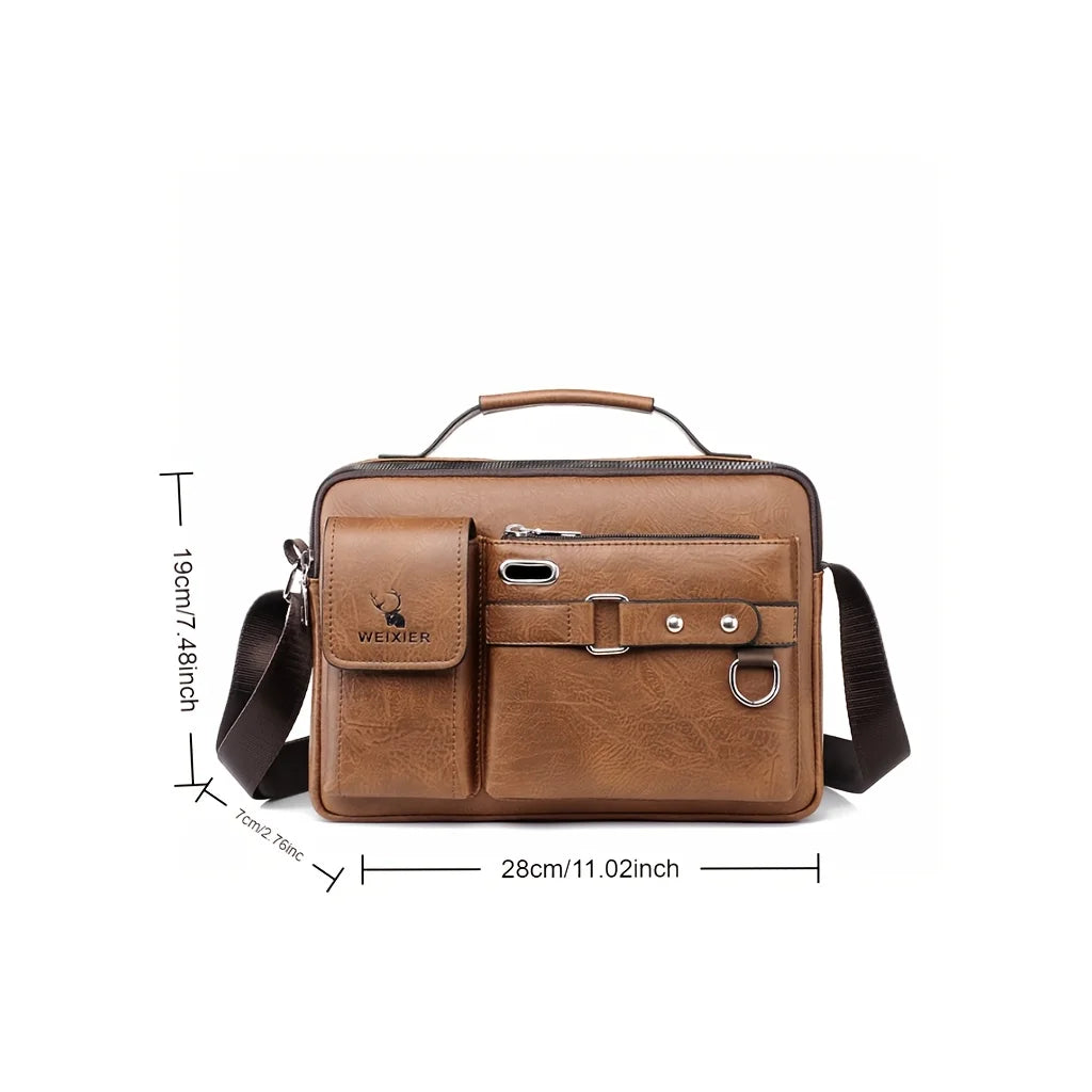 Men's Shoulder Crossbody Bag with Adjustable Strap – Business & Commute Bag