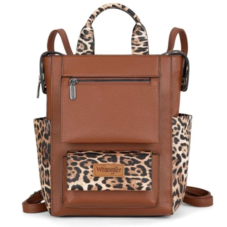 Wrangler Vegan Leather Anti-Theft Convertible Backpack