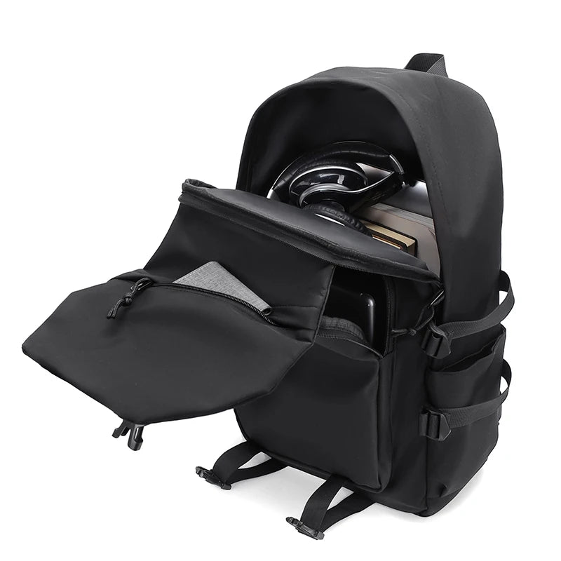 Solid Colour Casual Travel Backpack