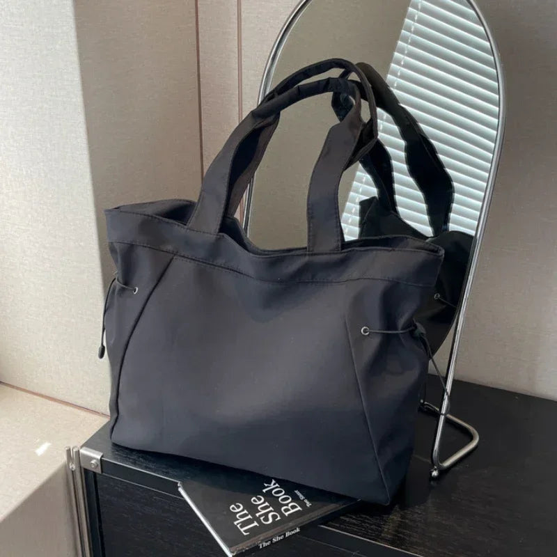 Women's Casual Drawstring Tote Shoulder Bag