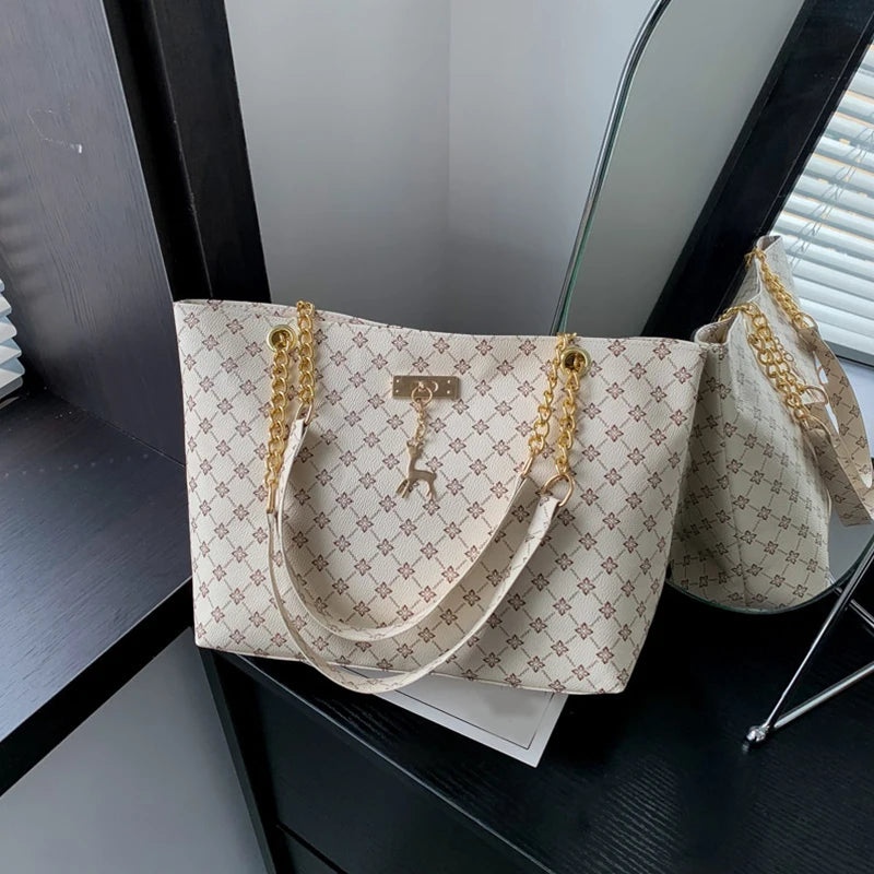 Large Capacity Soft Leather Tote Bag for Women