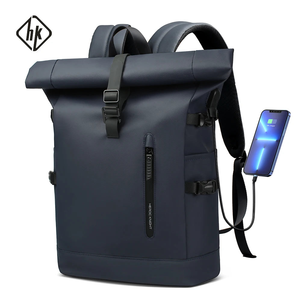 HK Large 15.6" Anti-Theft Laptop Backpack with USB Port