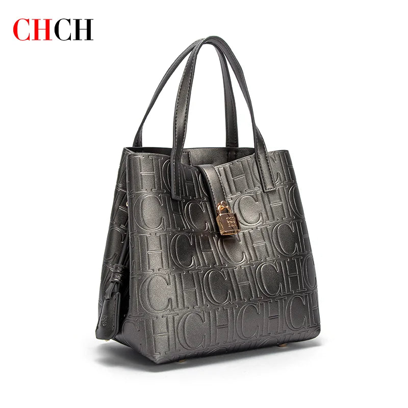 Steel Embossed Women's Tote Handbag