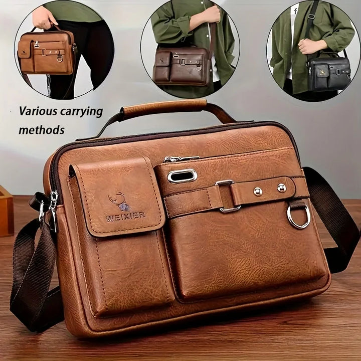 Men's Shoulder Crossbody Bag with Adjustable Strap – Business & Commute Bag