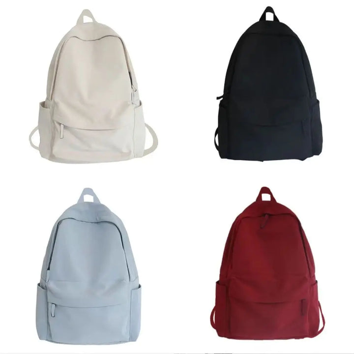 Black Grey White Red Versatile Backpack High Quality Large Capacity Nylon Computer Bag Washable Waterproof Travel Bag Unisex