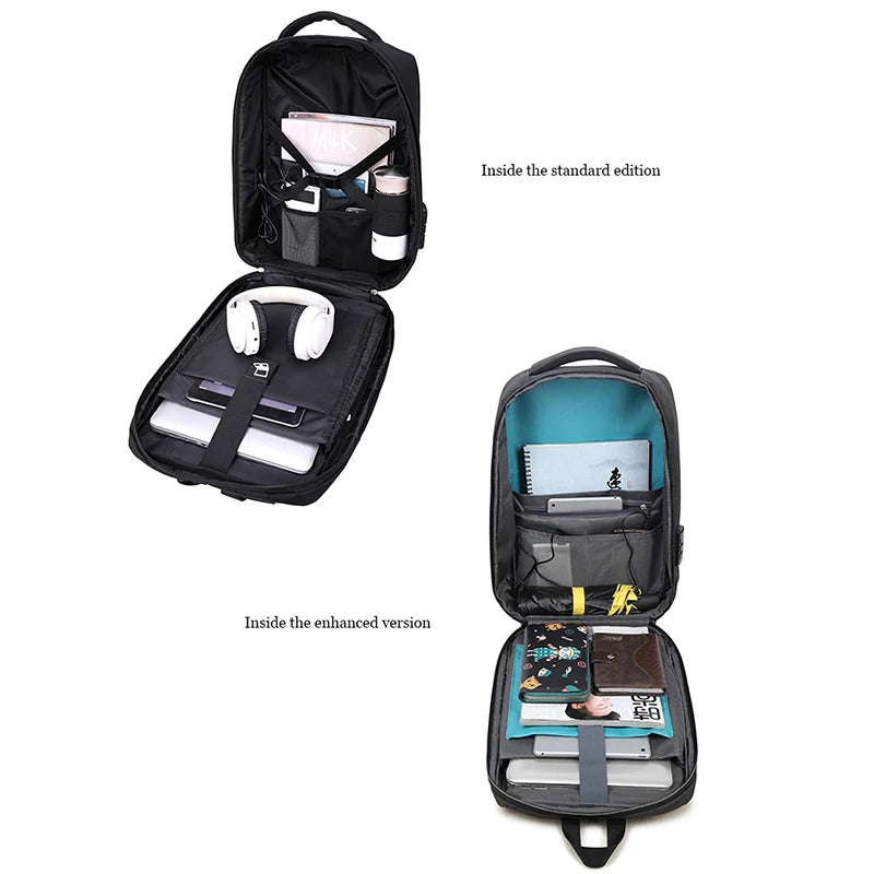 Men's 17" Hard Shell Anti-Theft Gaming Backpack