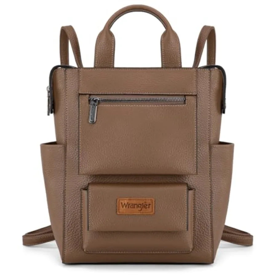 Wrangler Vegan Leather Anti-Theft Convertible Backpack