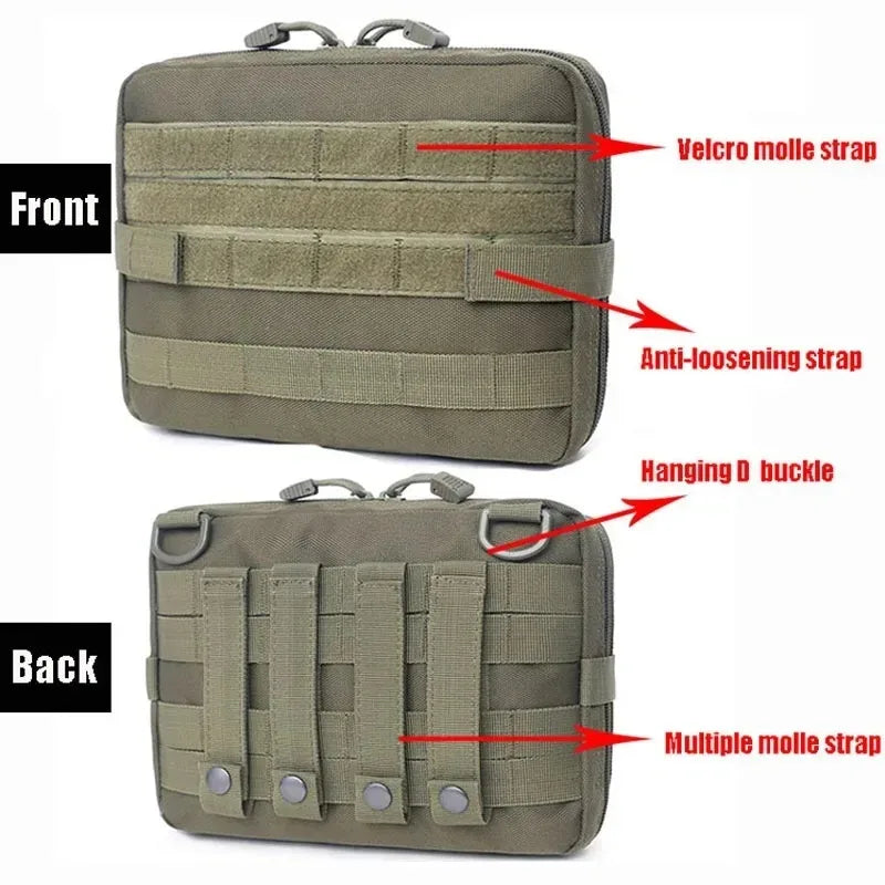 Military Tactical First Aid Kit Bag – Outdoor Emergency EDC Tool Kit for Camping & Hiking