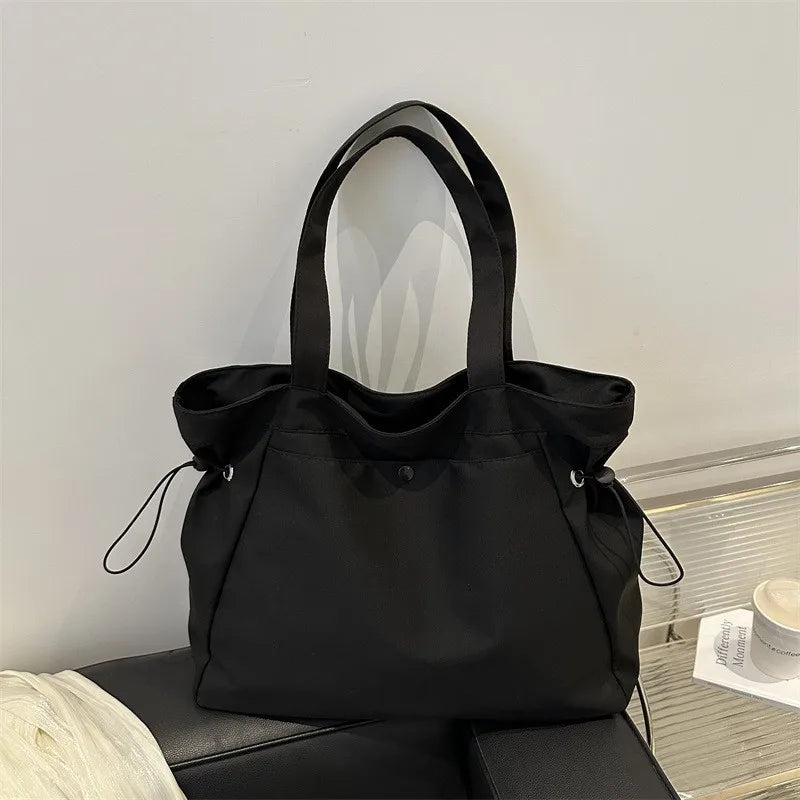 Women's Casual Drawstring Tote Shoulder Bag