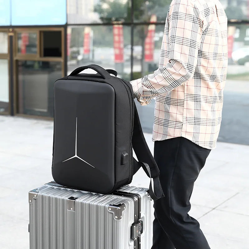 Men's 17" Hard Shell Anti-Theft Gaming Backpack
