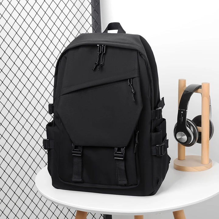 Solid Colour Casual Travel Backpack