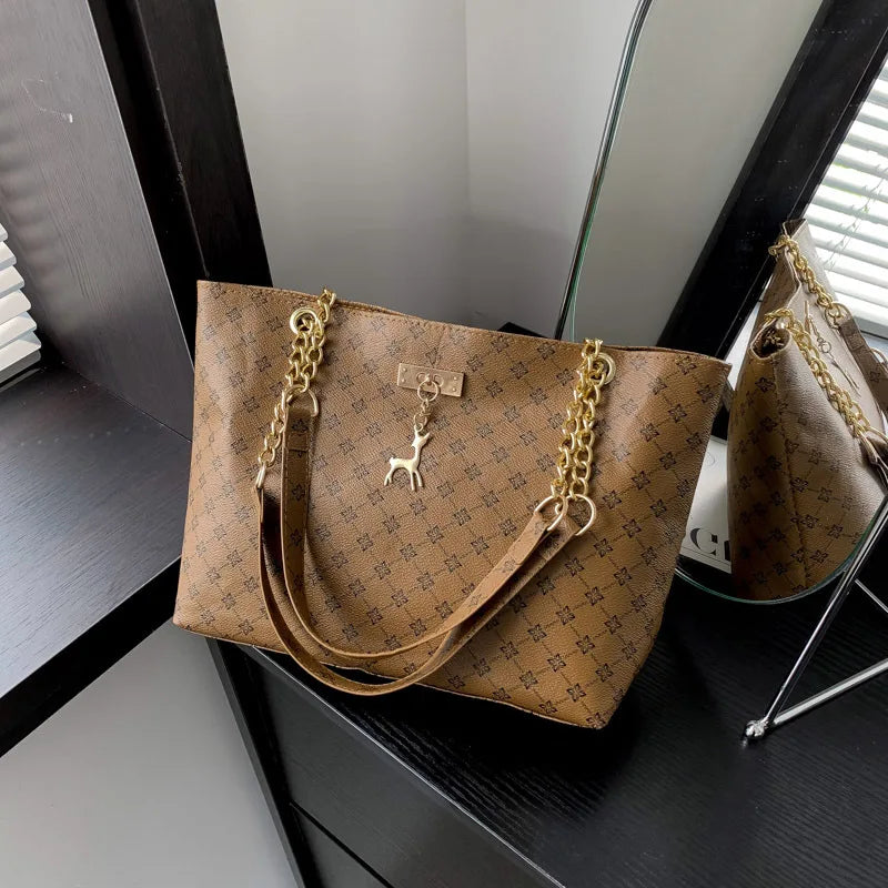 Large Capacity Soft Leather Tote Bag for Women